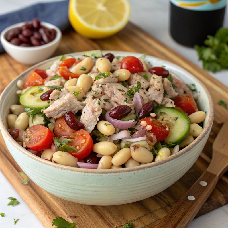 Mediterranean Tuna and White Bean Salad