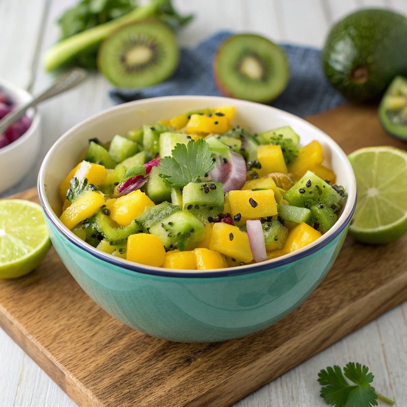 Tropical Kiwi and Mango Salsa