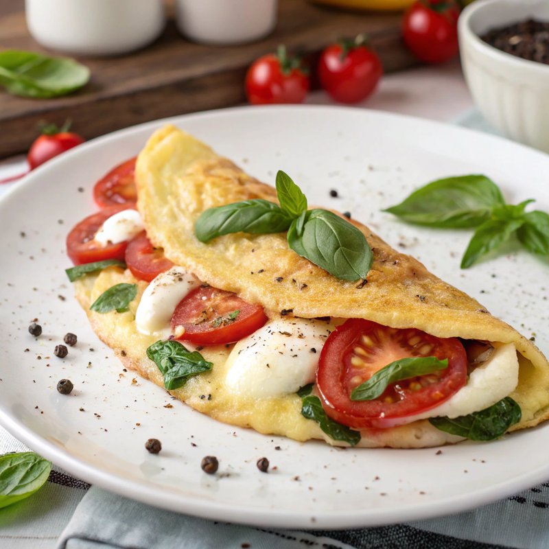 Tomato and Mozzarella Omelette