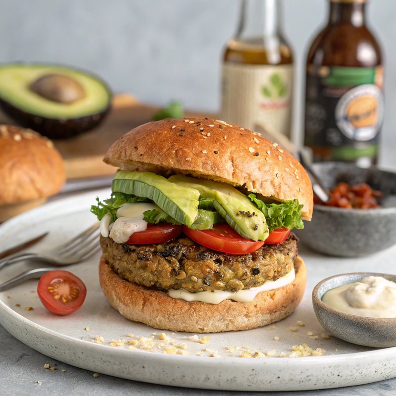 Mushroom and Quinoa Burger