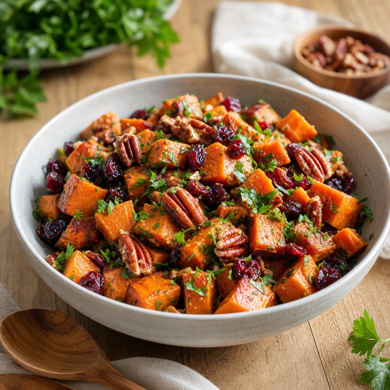 Savory Roasted Sweet Potato Salad - This Savory Roasted Sweet Potato Salad is not just a side dish; it's a delightful celebration of flavors and textures. The naturally sweet and creamy 