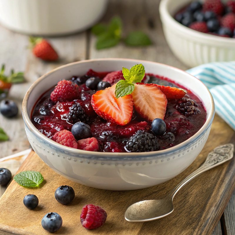 Mixed Berry Compote with a Twist