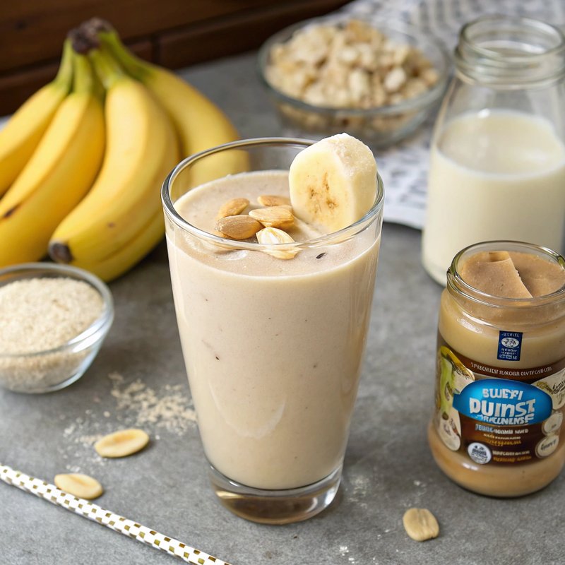 Peanut Butter and Banana Protein Shake
