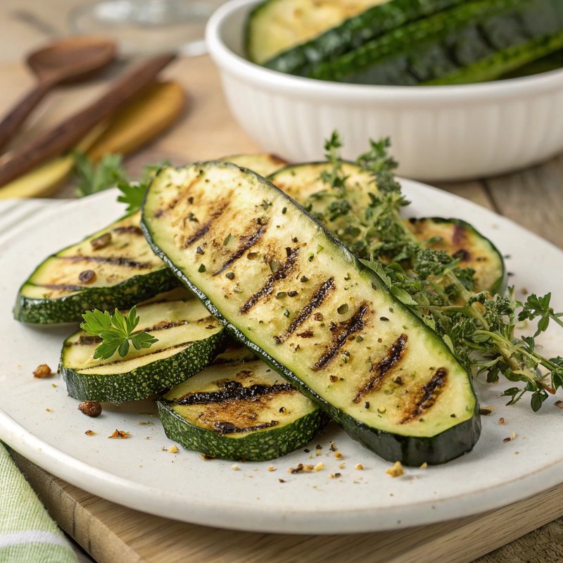 Herb-Infused Grilled or Roasted Zucchini