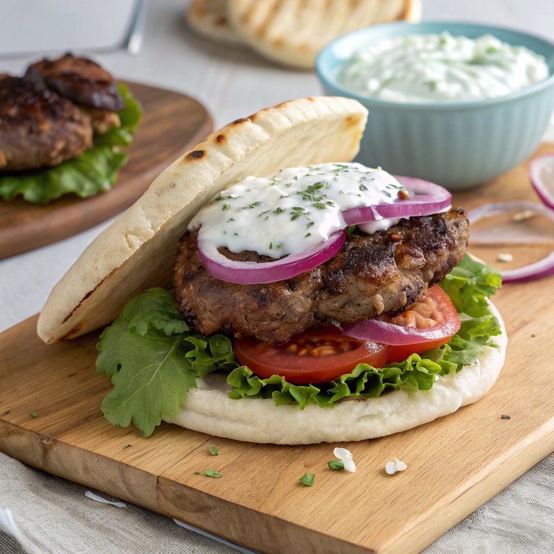 Authentic Greek-American Gyro Burger