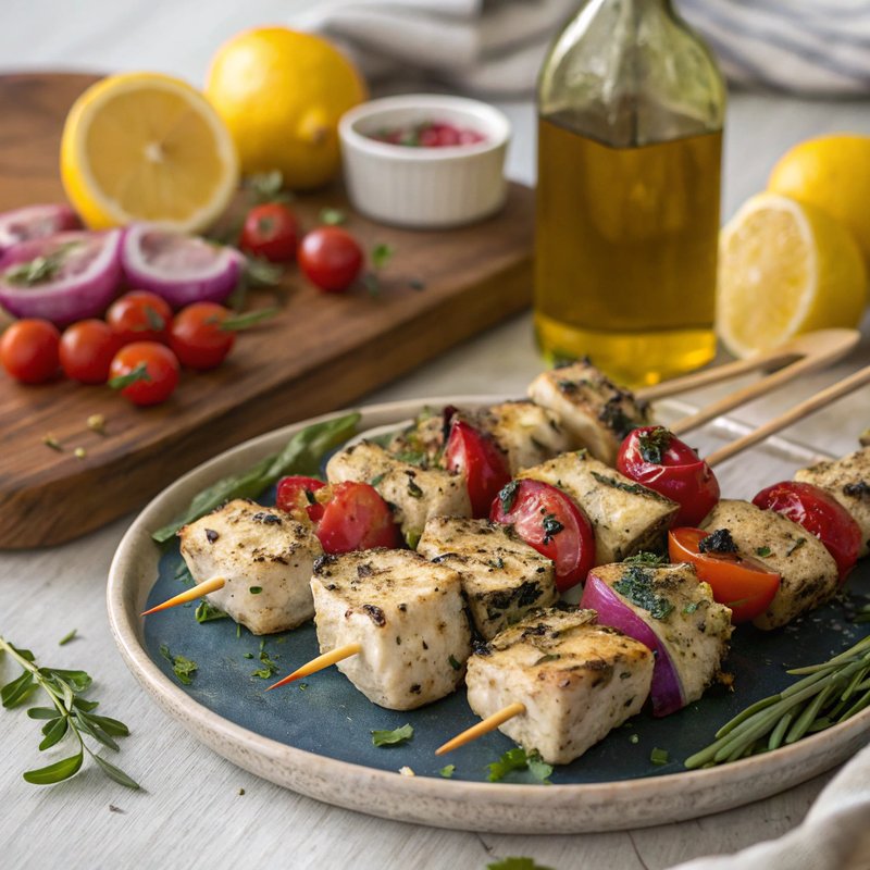 Mediterranean Swordfish Kebabs