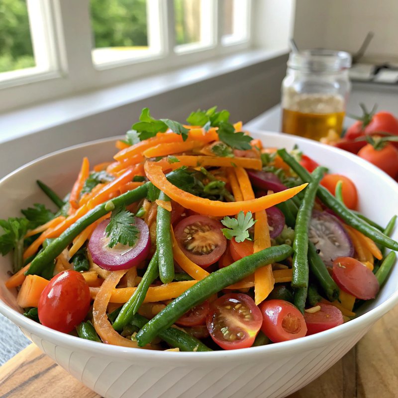 Vibrant Carrot and Green Bean Salad