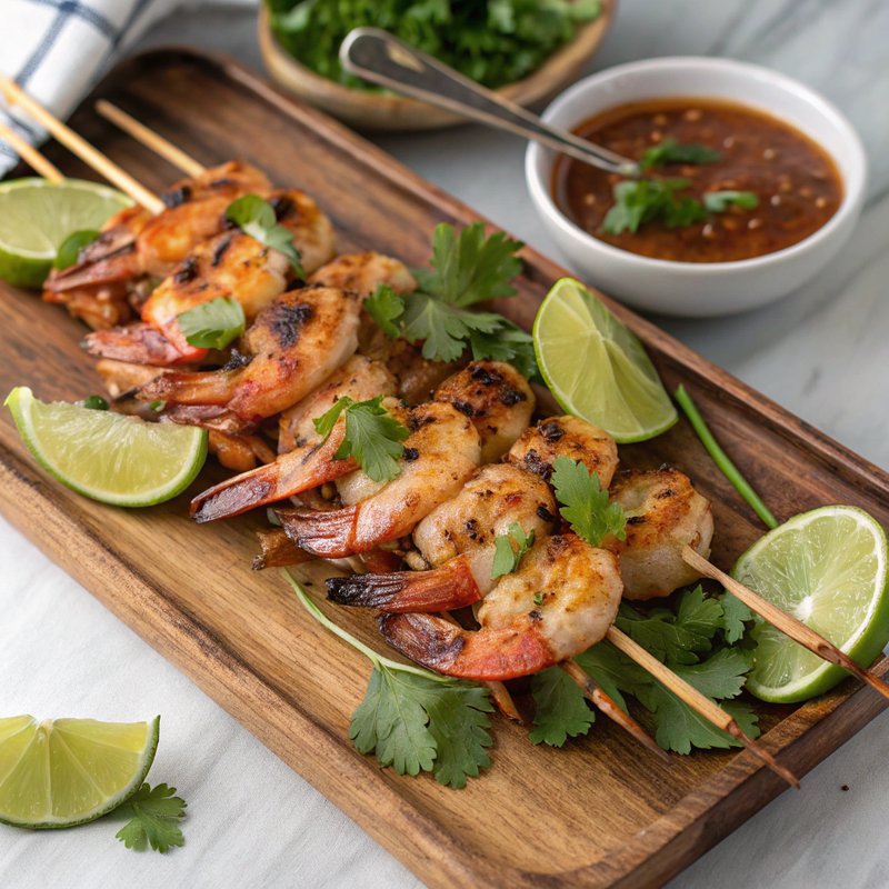Tom Hum Nuong (Vietnamese Grilled Shrimp Skewers)