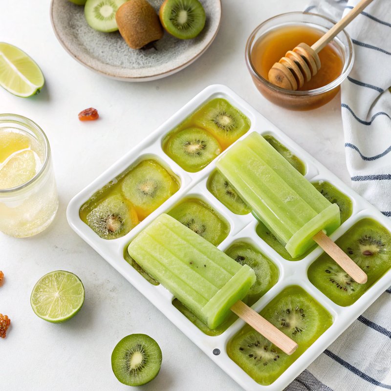 Tropical Kiwi Popsicles