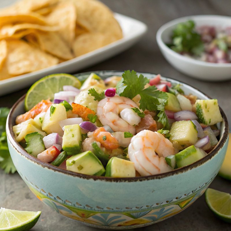 Refreshing Shrimp and Scallop Ceviche