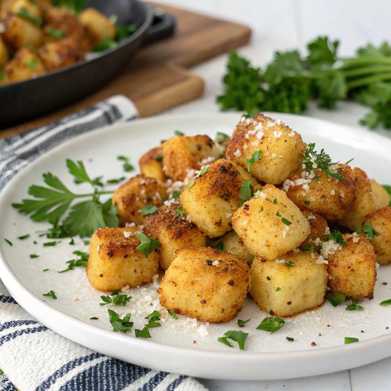 Crispy Air Fryer Cauliflower Gnocchi