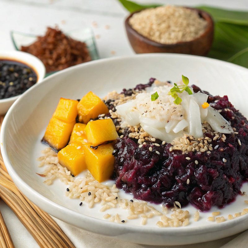 Xoi Nep Than (Vietnamese Black Glutinous Rice)