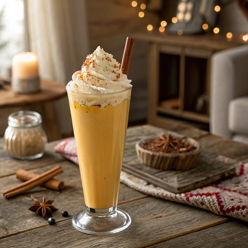Eggnog Pumpkin Milkshake