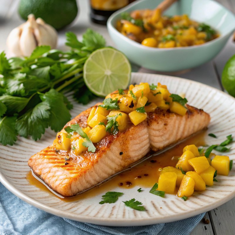 Mango Glazed Salmon