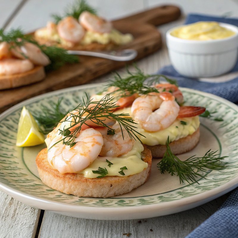 Reker Med Majones (Norwegian Shrimp with Mayonnaise)