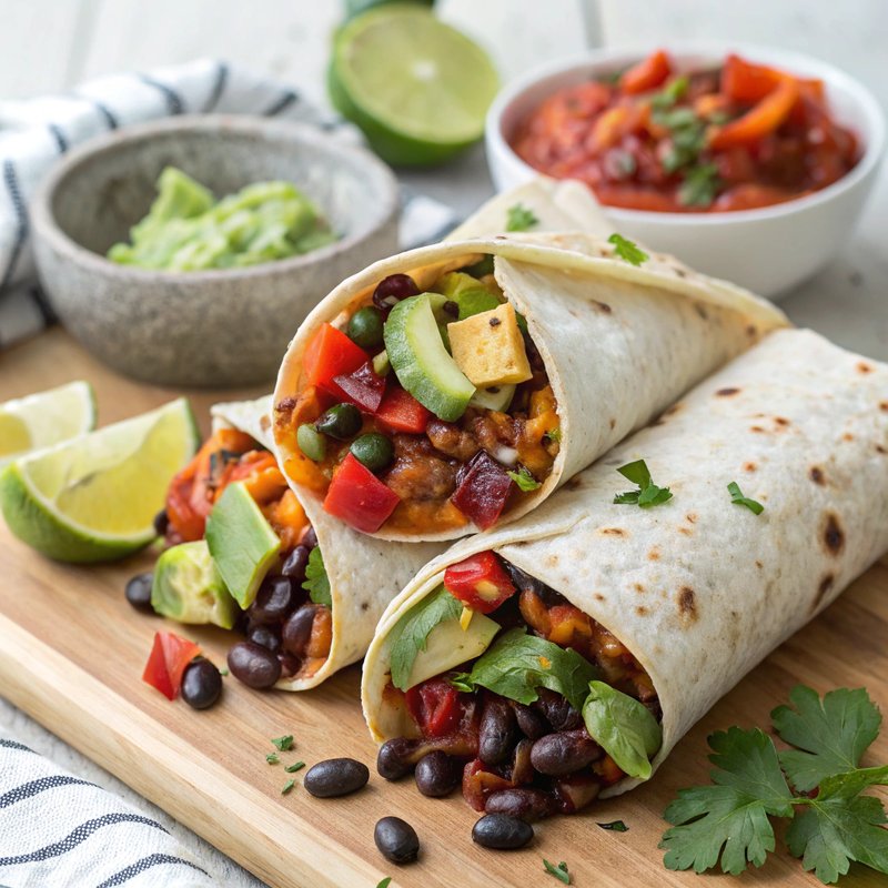 Flavorful Vegetarian Burritos