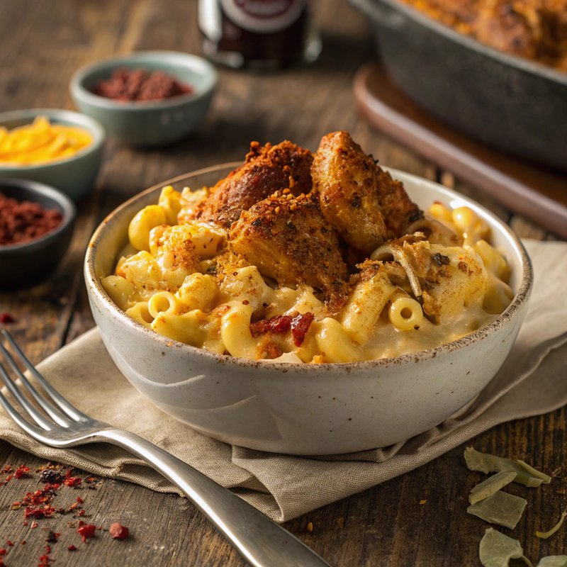 Nashville Hot Chicken Mac and Cheese