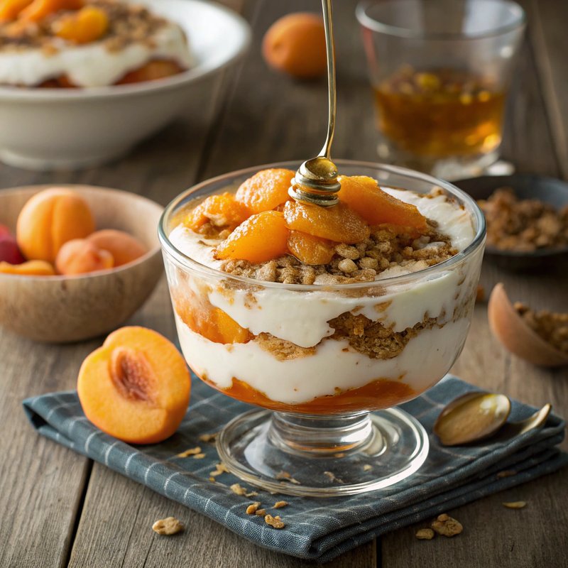 Apricot Cobbler Greek Yogurt Parfait
