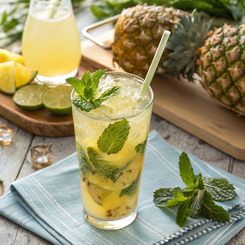 Pineapple Mint Sparkler