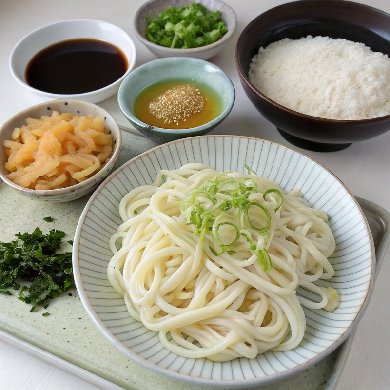 Okonomiyaki with Udon