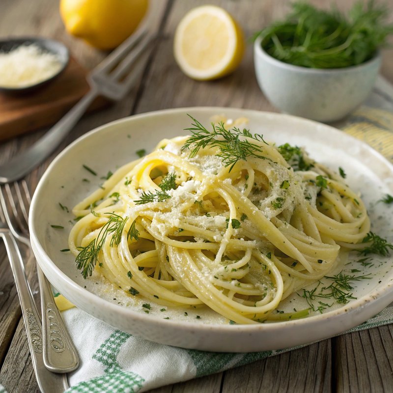 Lemon and Dill Linguine