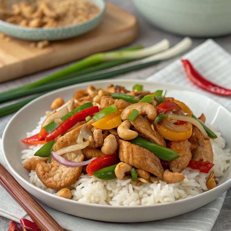 Gai Med Mamuang (Thai Chicken with Cashews)