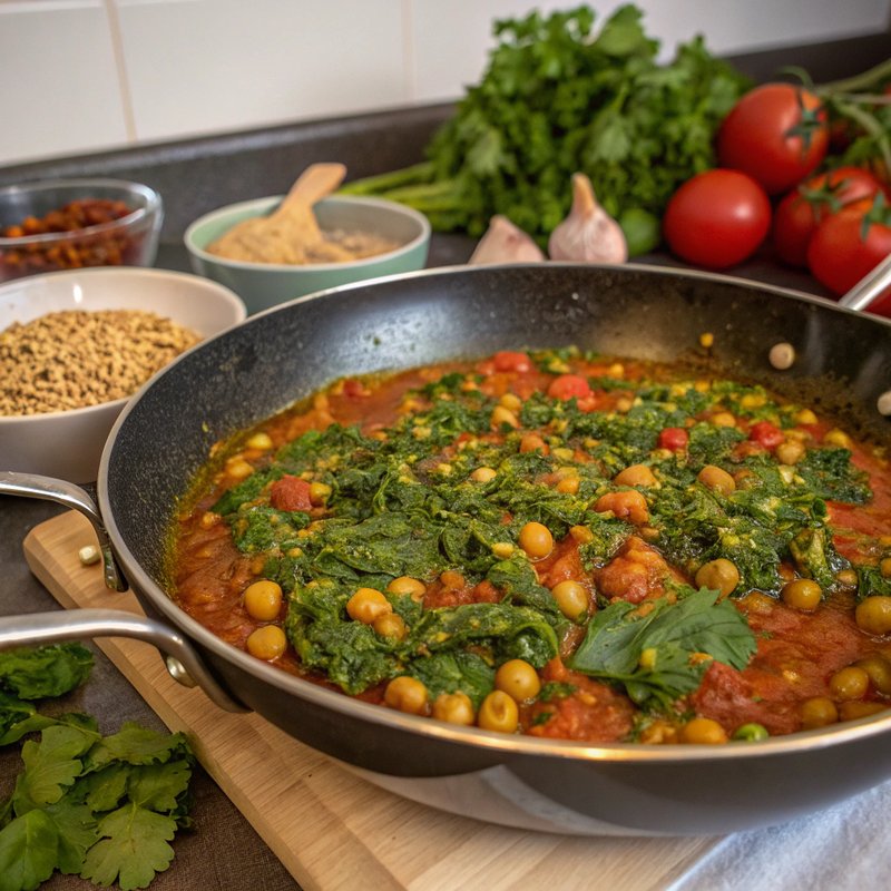 Spinach Channa Masala