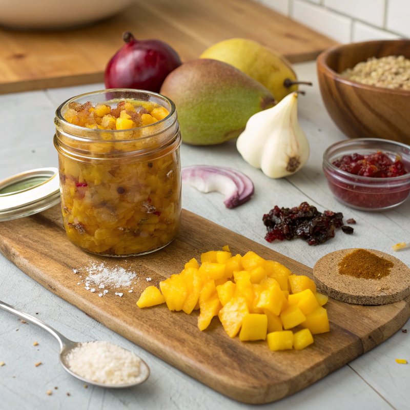 Mango and Pear Chutney