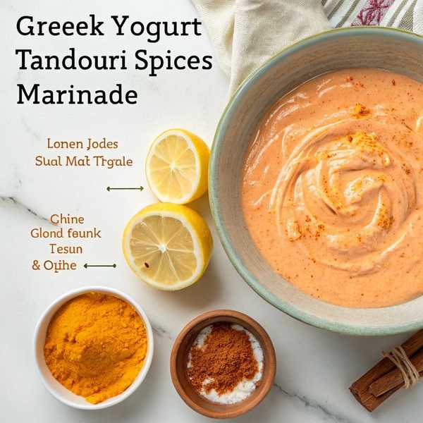 Creamy Greek Yogurt and Tandoori Spices Marinade