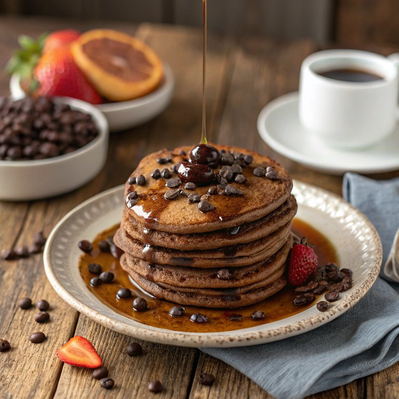 Decadent Mocha Pancakes