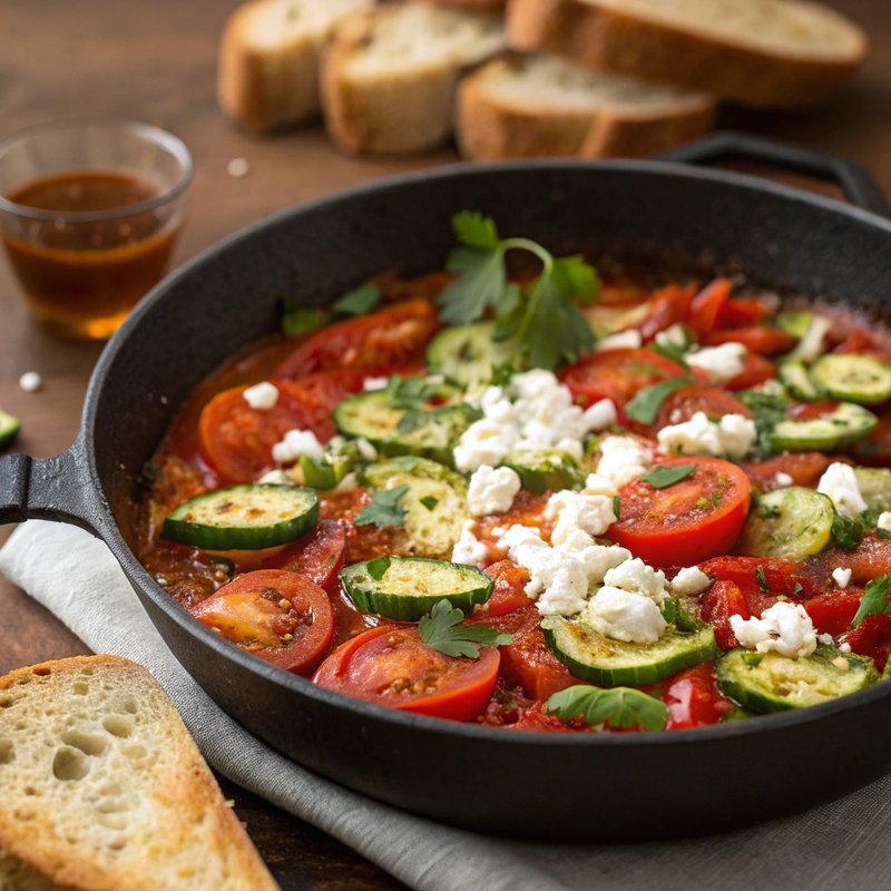 Tomato and Cucumber Shakshuka