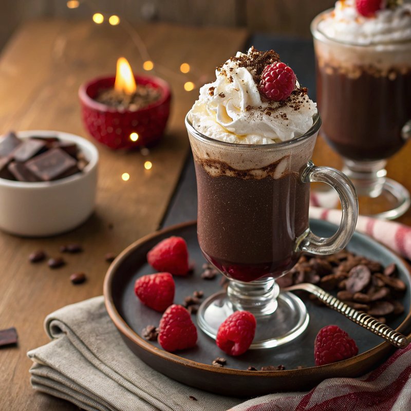 Decadent Raspberry Hot Chocolate