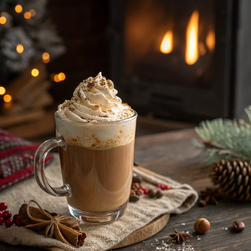 Boozy Eggnog Latte