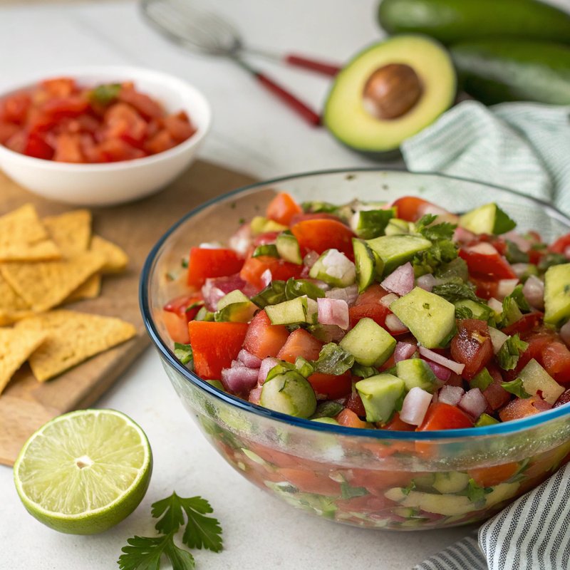 Refreshing Tomato and Cucumber Ceviche