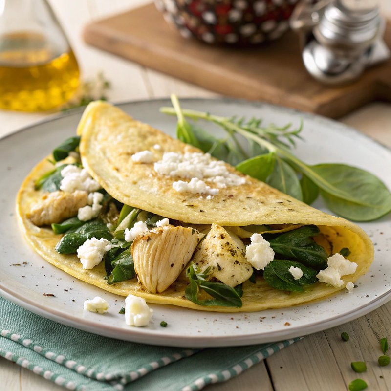 Mediterranean Artichoke and Feta Omelette