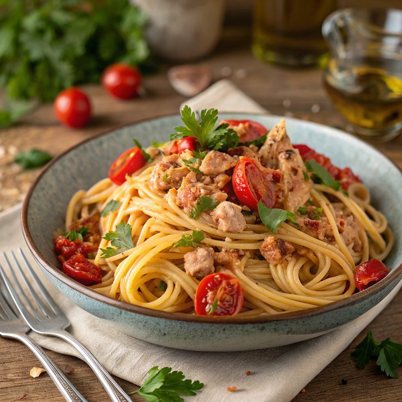 Spicy Tuna Linguine