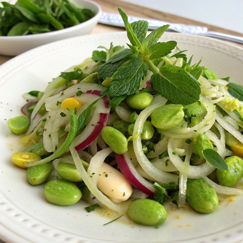 Fava Bean and Fennel Salad with Lemon-Mint Vinaigrette