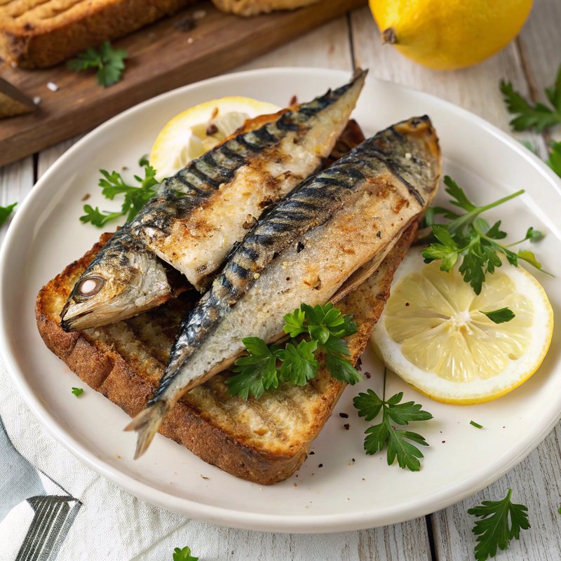 Grilled Mackerel on Toast