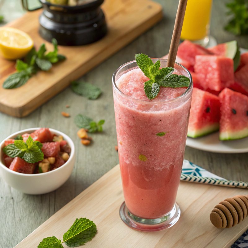 Refreshing Watermelon Protein Shake
