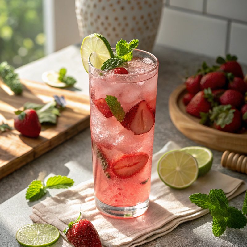 Refreshing Kombucha Mocktail