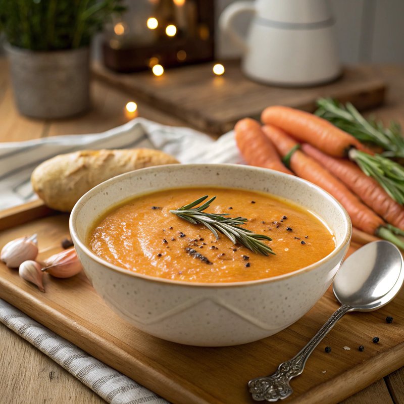 Creamy Carrot and Rosemary Soup