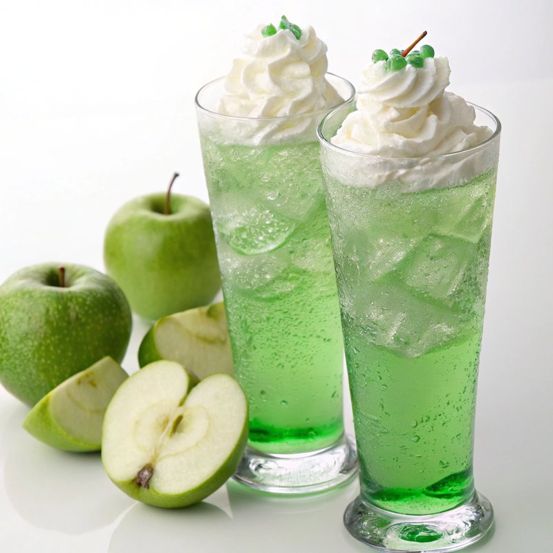 Enhanced Green Apple Italian Soda