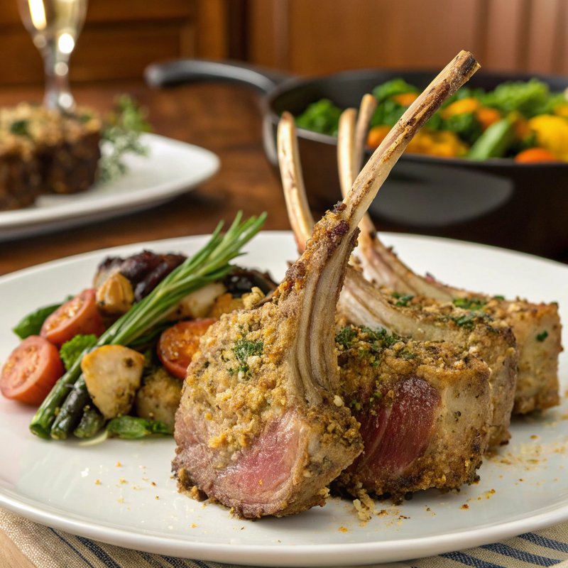 Parmesan Crusted Lamb Chops