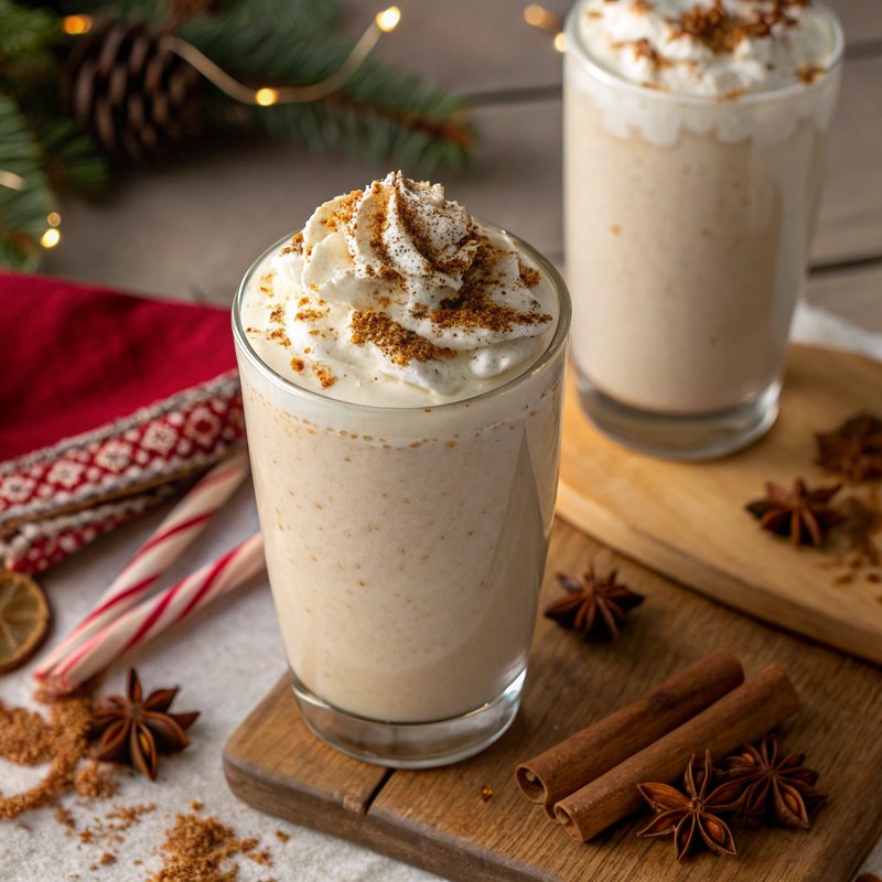 Creamy Eggnog Protein Shake