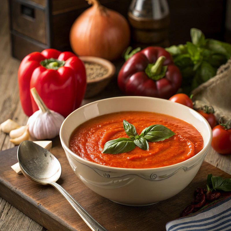 Creamy Roasted Red Pepper Soup