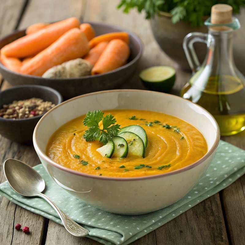 Creamy Carrot and Zucchini Soup