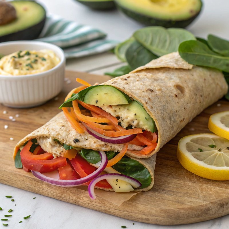Delicious Veggie Wrap Sandwich
