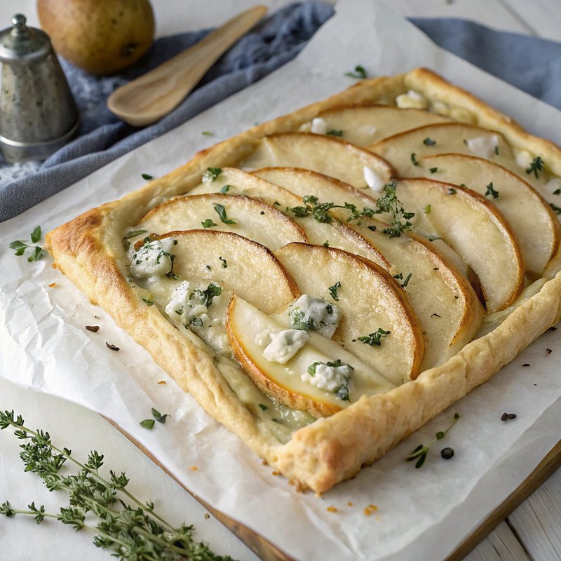 Pear and Blue Cheese Tart