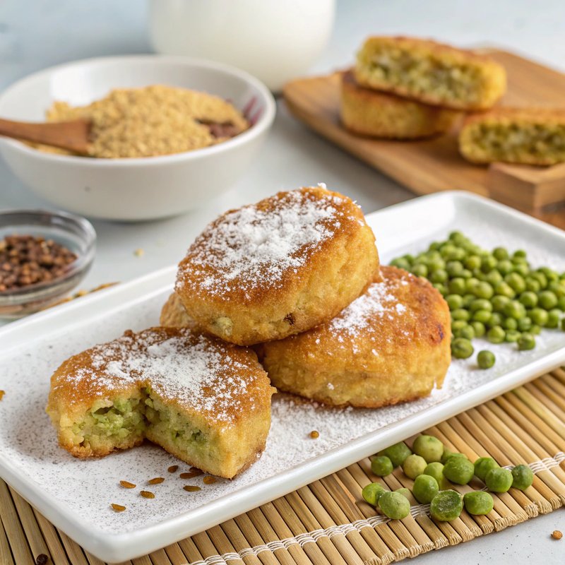 Crispy Fried Mung Bean Cakes