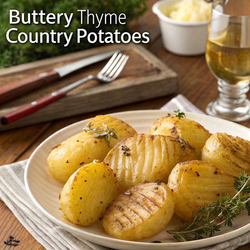 Buttery Thyme Country Potatoes